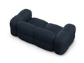 Canapea 3 locuri, Loretto, Cosmopolitan Design, 210x100x68 cm, tesatura structurata, albastru inchis