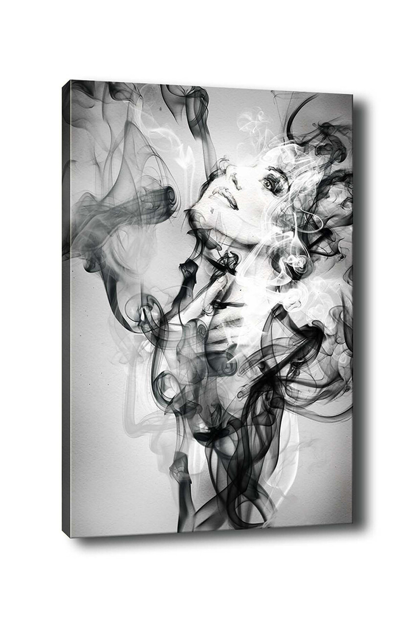 Tablou decorativ, Kanvas Tablo (70 x 100), Cadru: 100% LEMN (grosime: 3 cm), Multicolor - view 2