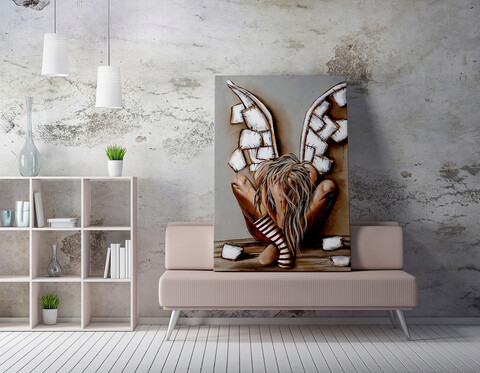 Tablou decorativ, wy180 (70 x 100), 50% bumbac / 50% poliester, canvas imprimat, multicolor