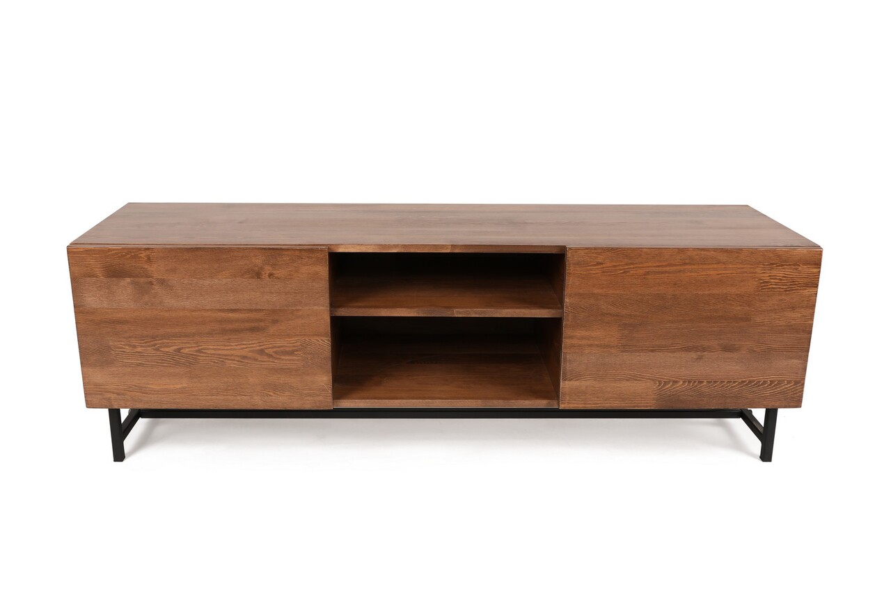 Comoda TV Wood, Puqa Design, 150x41x50 Cm, Maro