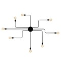 Lustra, Truva - N-697, Alby, 190 x 15 cm, 8 x E27, 40W, negru