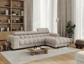 Coltar extensibil dreapta 3 locuri ELTAP, RT-18SO, Felro, 285x181x93 cm, lemn/poliester, bej