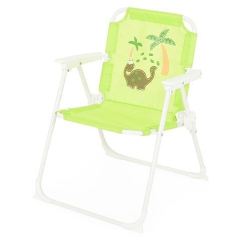 Scaun pliabil pentru copii, dinosaur, 37/27 x 27 x 26/50 cm, verde