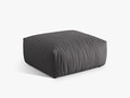Taburet, Chris-259, Micadoni Home, 100x100x43 cm, tesatura structurata chenille, gri beton