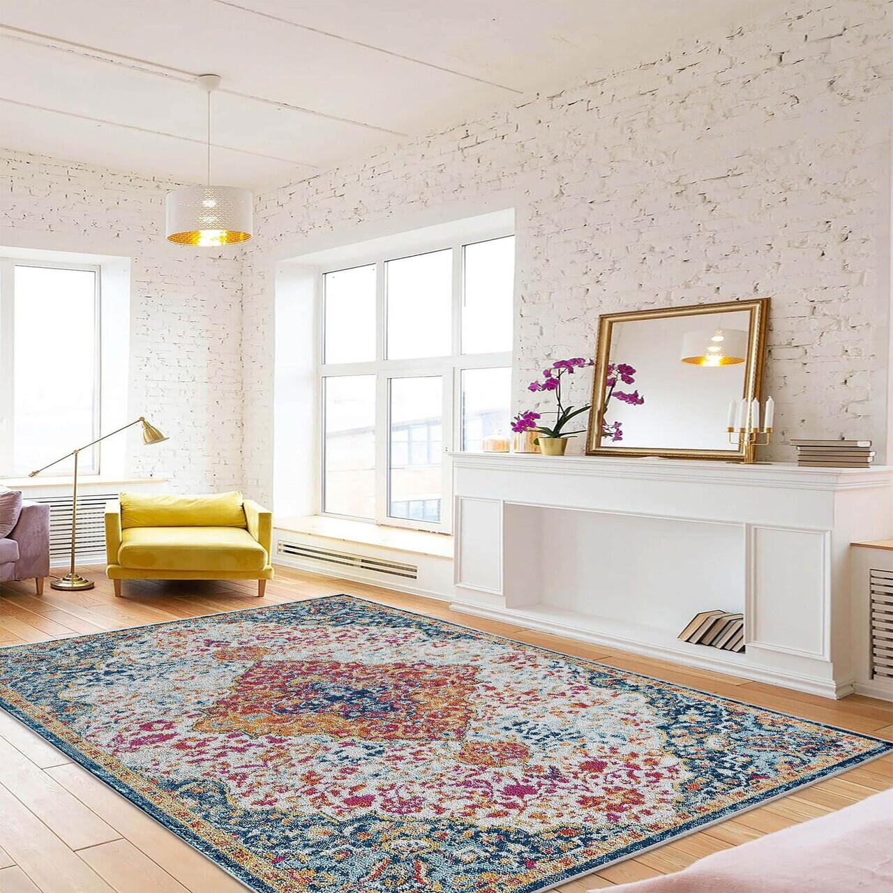 Covor, Woopamuk175, 80x150 cm, Bumbac/Poliester, Multicolor - view 2