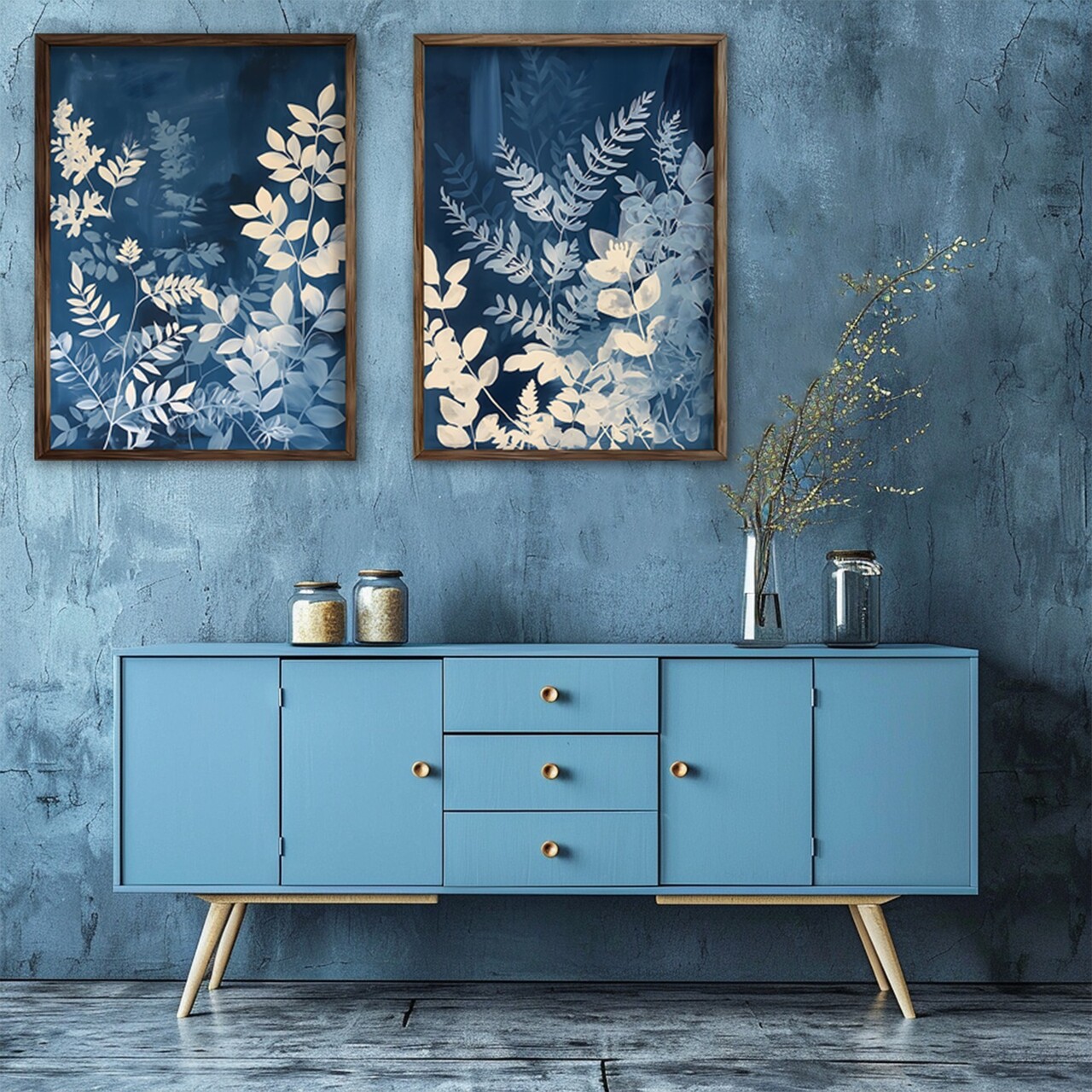 Set 2 tablouri decorative, GE270-L, Lemn, Multicolor - view 4