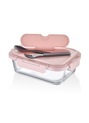 Cutie de pranz CAM0149, Mia, 11x11x20 cm, 1040 ml, multicolor