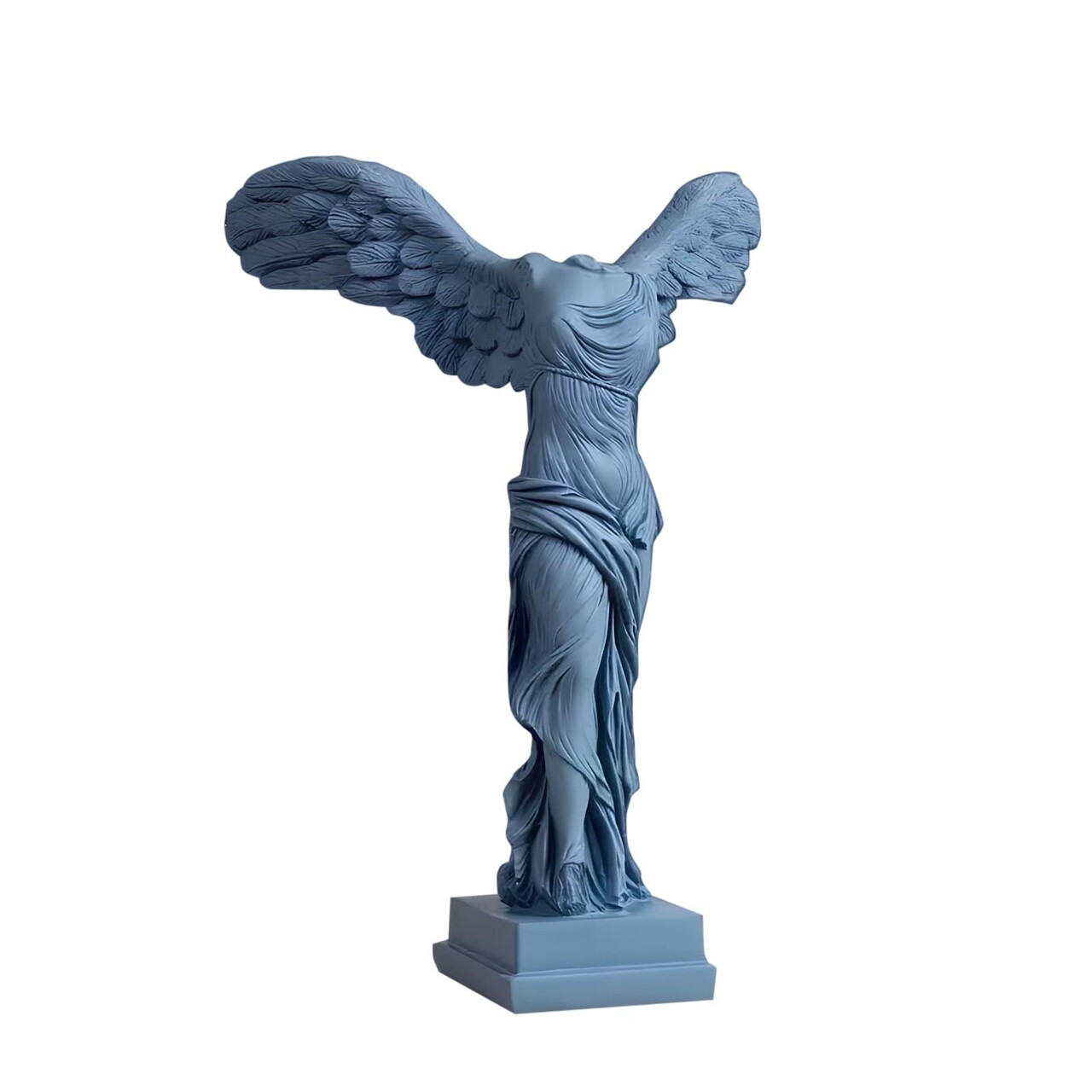 Decoratiune, CY0333, 38x27x19 cm, Poliester, Albastru indigo