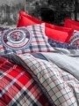 Lenjerie de pat dubla Marco, Cotton Box, 4 piese, 240 x 260 cm, 100% bumbac ranforce, multicolora