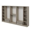 Dulap pentru haine, Hanah Home, Nisa, 360x210x52 cm, Gresie