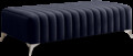 Bancheta, ELTAP, PU-LAU-79MO, Laurence, 132x64x36 cm, poliester, bleumarin