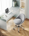 Scaun de birou, Homeoffice, Songmics, 60x60x90 cm, max 110 kg, otel/bumbac/in, gri