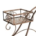 Suport pentru ghiveci, Kara Triple, Creaciones Meng, 80x24x53 cm, fier forjat