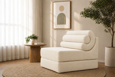 Fotoliu extensibil, Atelier del Sofa, 560ARE5302, Alb