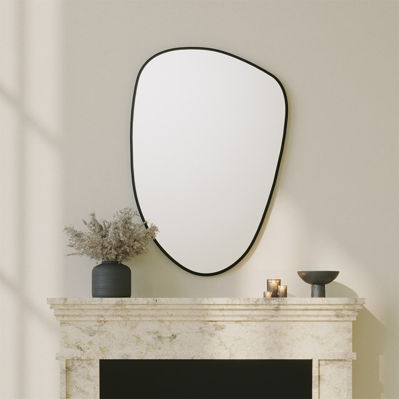 Oglinda decorativa, Neostill, Dream, 91x61 cm, MDF , Negru - 1 | YEO