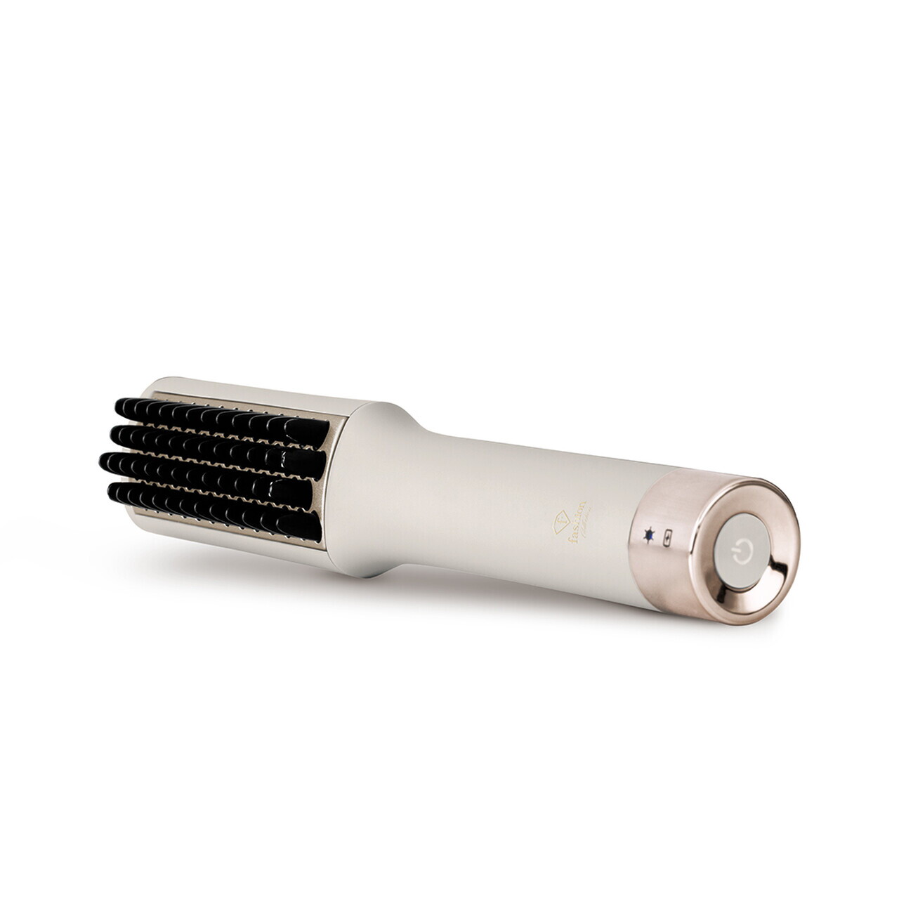 Mini pieptene pentru indreptat parul Fashion TV, Matte Cream-Gold, 180°C, invelis ceramic, crem - imagine 2