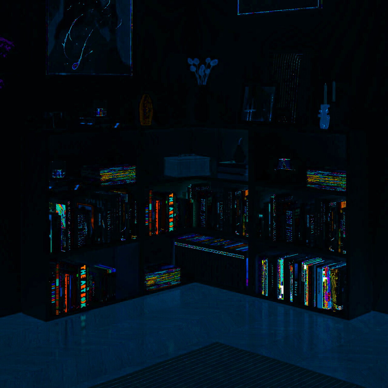 Corp biblioteca Hanah Home Adel Corner Set 2 PAL Alb