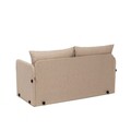 Canapea extensibilă cu 2 locuri, Futon, 859FTN2877, Metal , Bej