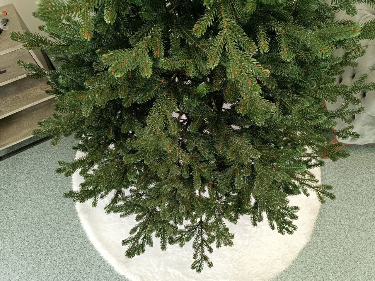 Brad artificial Christmas Deluxe by Sersimo, Viena verde, 3D, 210cm — imaginea 17