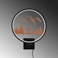 Aplica de perete, Shadow, 526SHD1147, Metal, Negru/Cupru