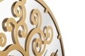 Ceas de perete cu oglinda Gold Tree, Ø55 cm, fier/MDF, auriu
