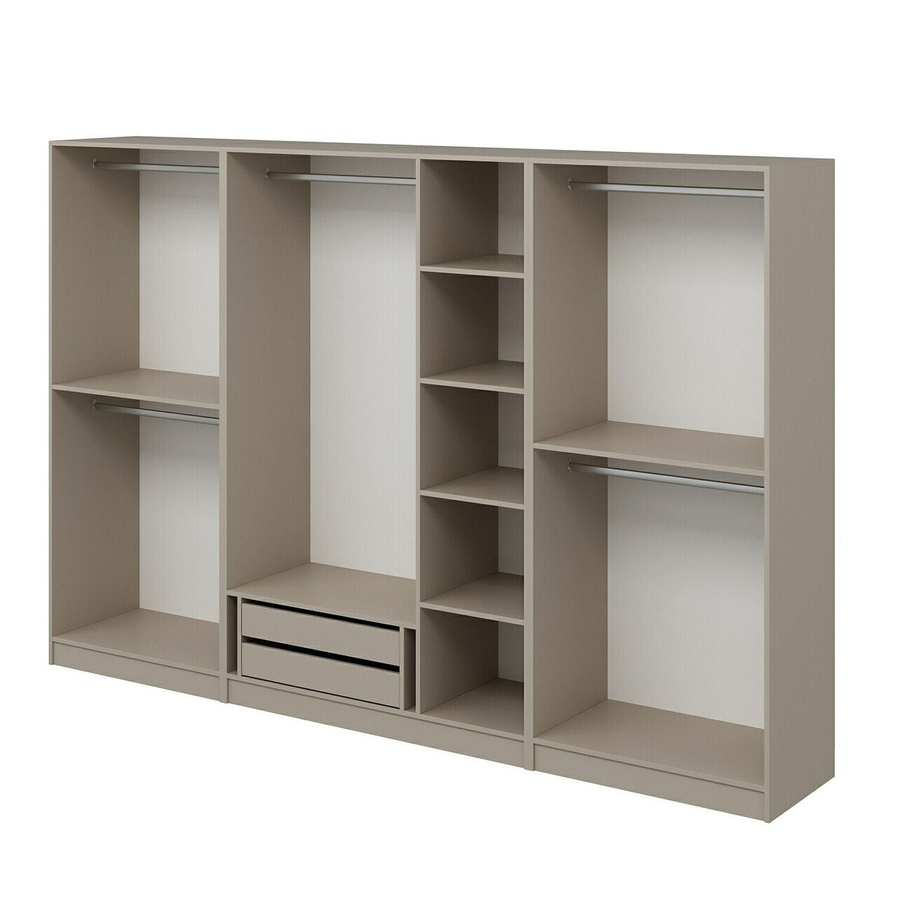 Dulap pentru haine, Hanah Home, Nisa, 315x210x52 cm, Gresie — imaginea 7