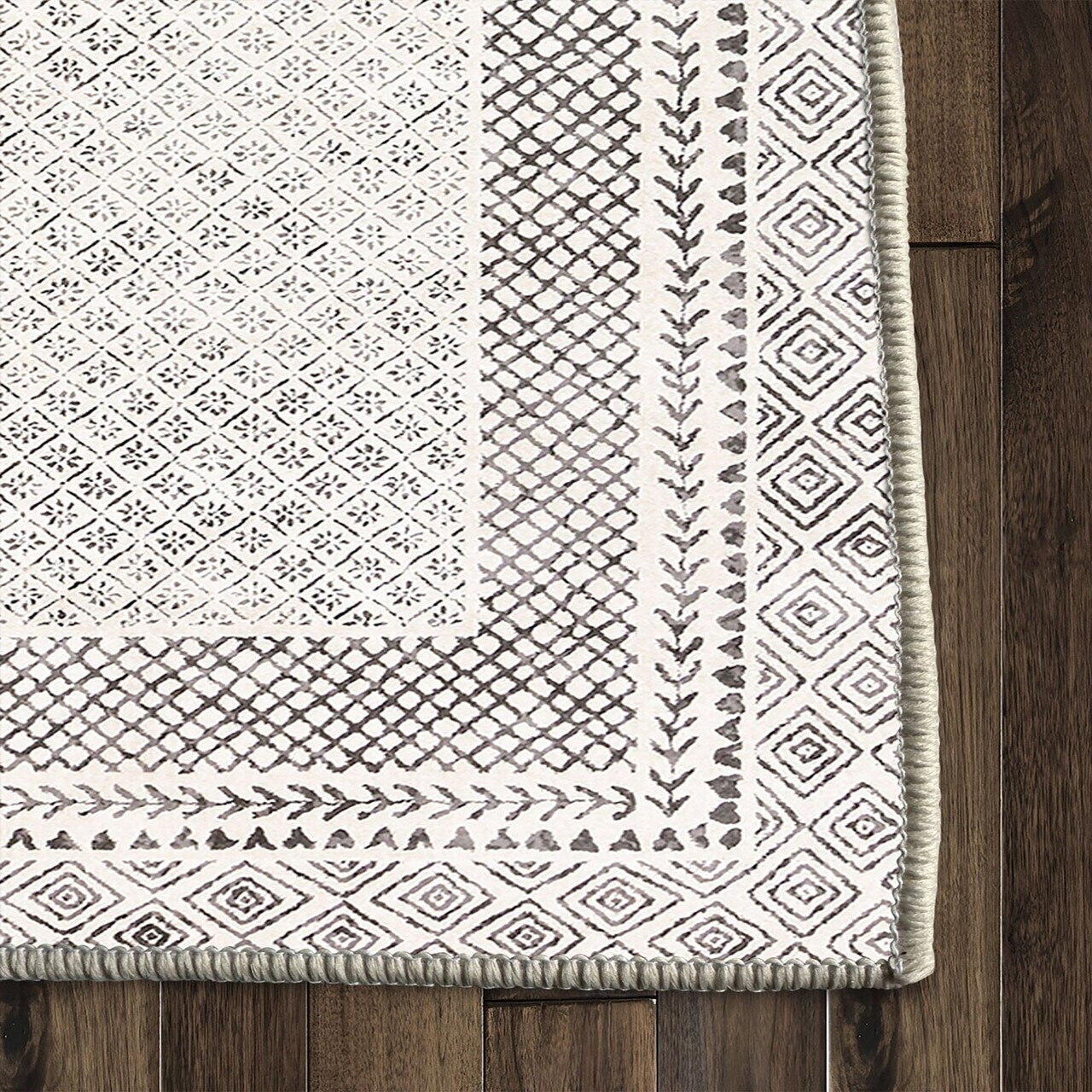 Covor, Kece-Fr98, 160x230 cm, Bej — imaginea 5
