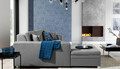 Coltar extensibil stanga 4 locuri, ELTAP, Sorento, 296x194x78 cm, lemn/poliester, gri/alb