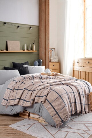 Patura Double, Warm Soft - Beige, Eponj Home, 70% bumbac/30% acril