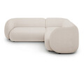Coltar dreapta 4 locuri, Kate, Micadoni, 252x220x76 cm, tesatura boucle, bej