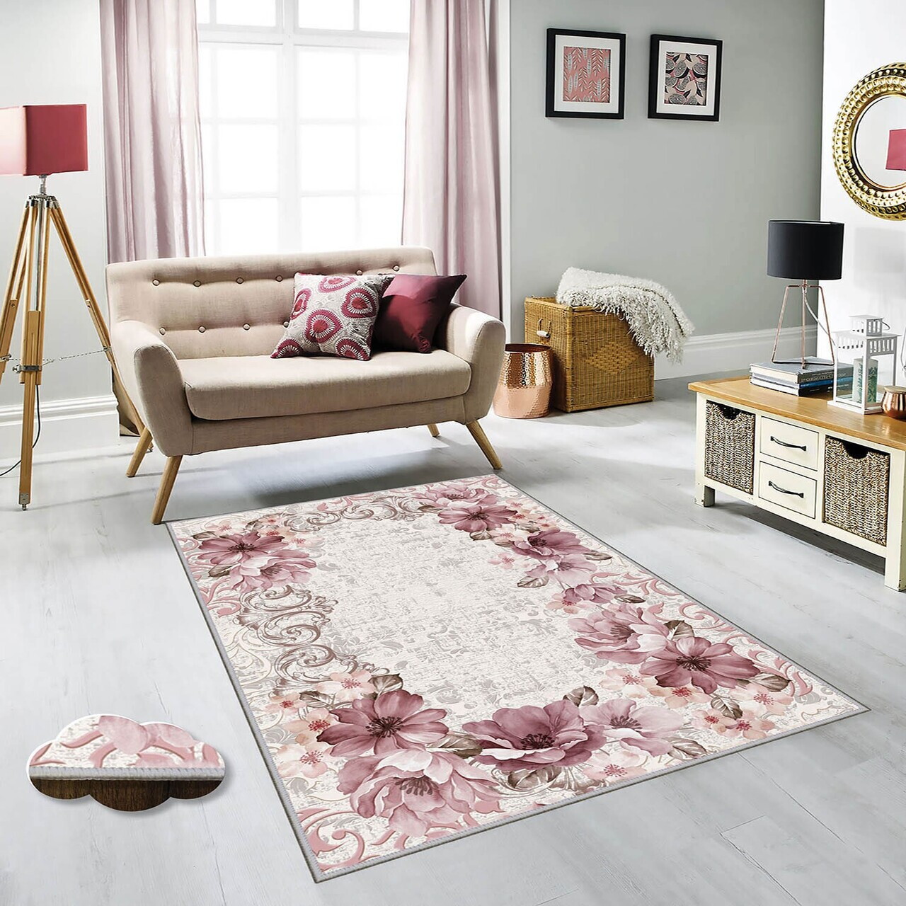 Covor Eexfab575 100x150 cm Poliester Multicolor