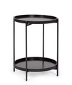 Masuta de cafea Herdys, Bizzotto, D42x52 cm, otel/MDF, negru