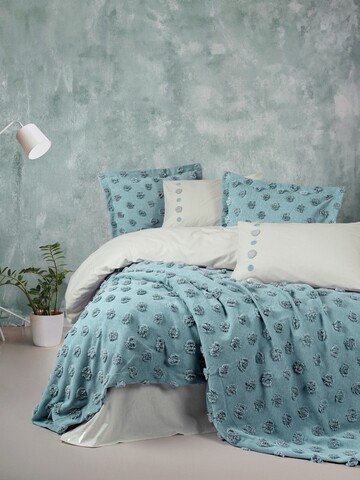 Set lenjerie de pat si cuvertura dubla, Aldo - Mint, Cotton Box, Bumbac
