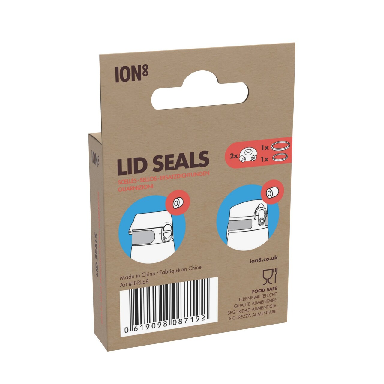 Set accesorii etansare sticle, 8 piese, silicon, Transparent - Ion8 - imagine 4