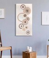 Tablou decorativ Circly -A, Mauro Ferretti, 50 x 100 cm, lemn de pin/canvas pictat, imprimat
