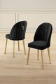 Set scaune 2 piese, Charlotte, Mara, Negru