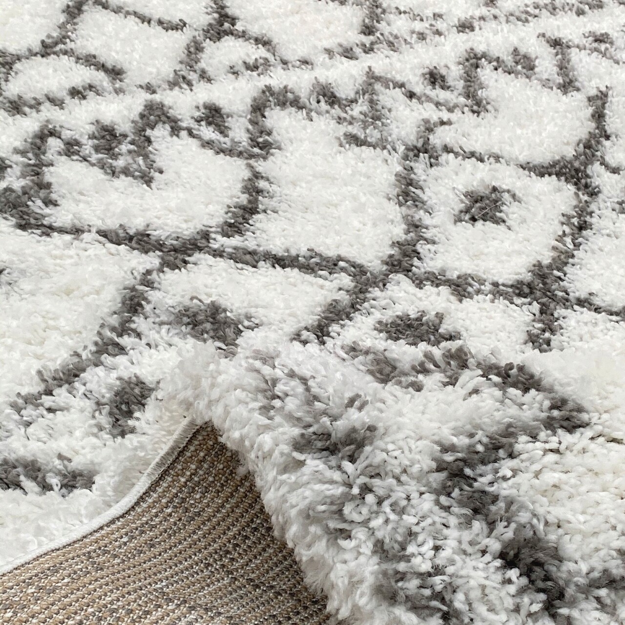 Covor, 3890A, 80x150 cm, Polipropilena , Alb/Gri - 3 | YEO
