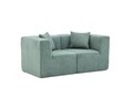 Canapea 2 locuri, Atelier del Sofa, 825BLC5410, Tesatura Chenille, Verde
