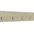 Cuier cu pantofar Entryway, InArt, 80x30x170 cm, fier/MDF, alb