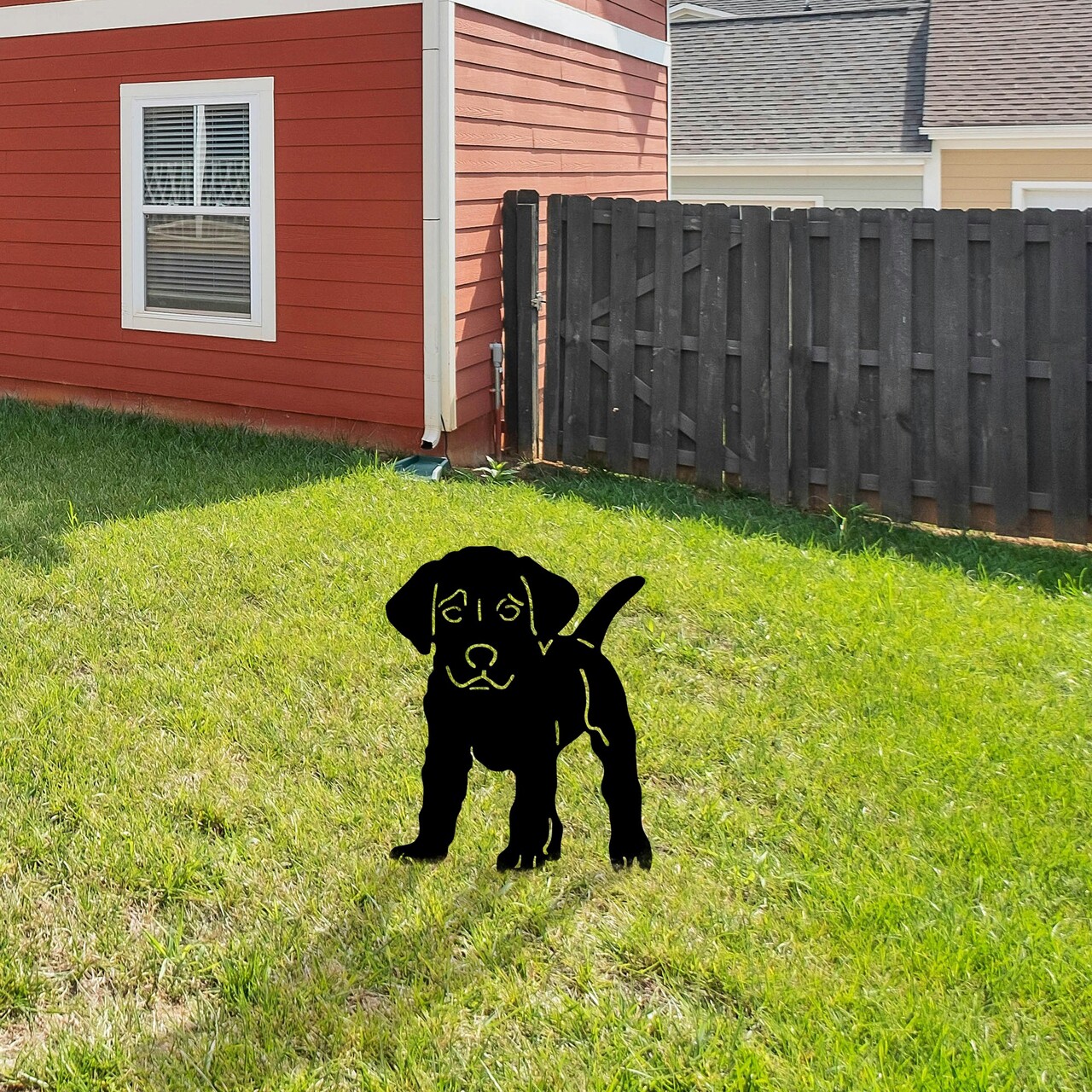 Obiect decorativ de grădină, Amicable 01, 40x33 cm, Negru - imagine 2