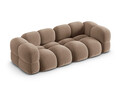 Canapea 4 locuri, Loretto, Cosmopolitan Design, 250x100x68 cm, catifea, bej inchis