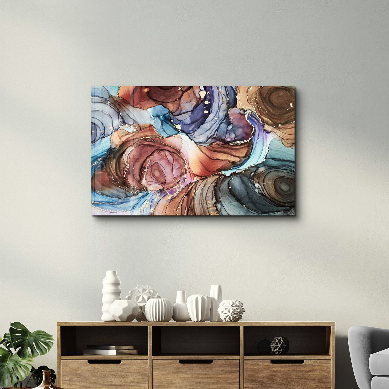Tablou decorativ, SPR-1336, Dimensiuni: 70 x 110 cm, Multicolor - view 2