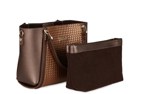 Geanta Pyramid, Beverly Hills Polo Club, 611, piele ecologica, cupru