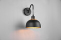 Aplica de perete Punch, RL, 18x22.5x30 cm, 40W, 1x E27, metal, negru mat