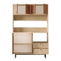 Dulap multifunctional, Locelso, RE5-SK, Stejar / Tigla Roșu