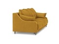 Canapea extensibila, Lilas, Mazzini Sofas, 3 locuri, cu lada de depozitare, 215x94x90 cm, catifea, galben