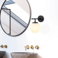 Aplica de perete, Fulgor, 942FLG2151, Metal, Negru / Crem