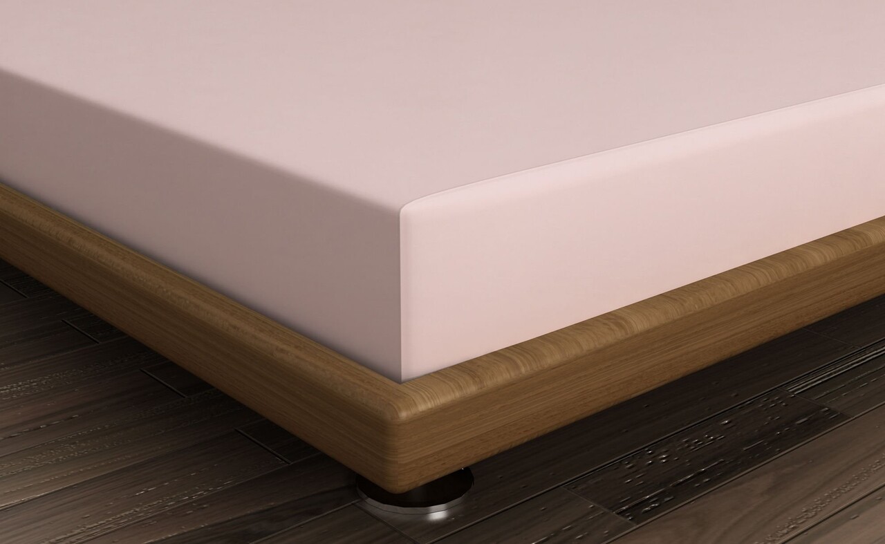 Cearceaf de pat cu elastic Ranforce Queen XL (DE), L'essentiel Maison, Dusty Rose, Roz prafuit - imagine 2