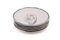 Set 6 farfurii intinse ST040406F022, Keramika, 25x25x2 cm, ceramica, multicolor