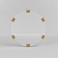 Oglinda decorativa, Neostill, Chakra Mirror, 100% CARTON DURO, Auriu